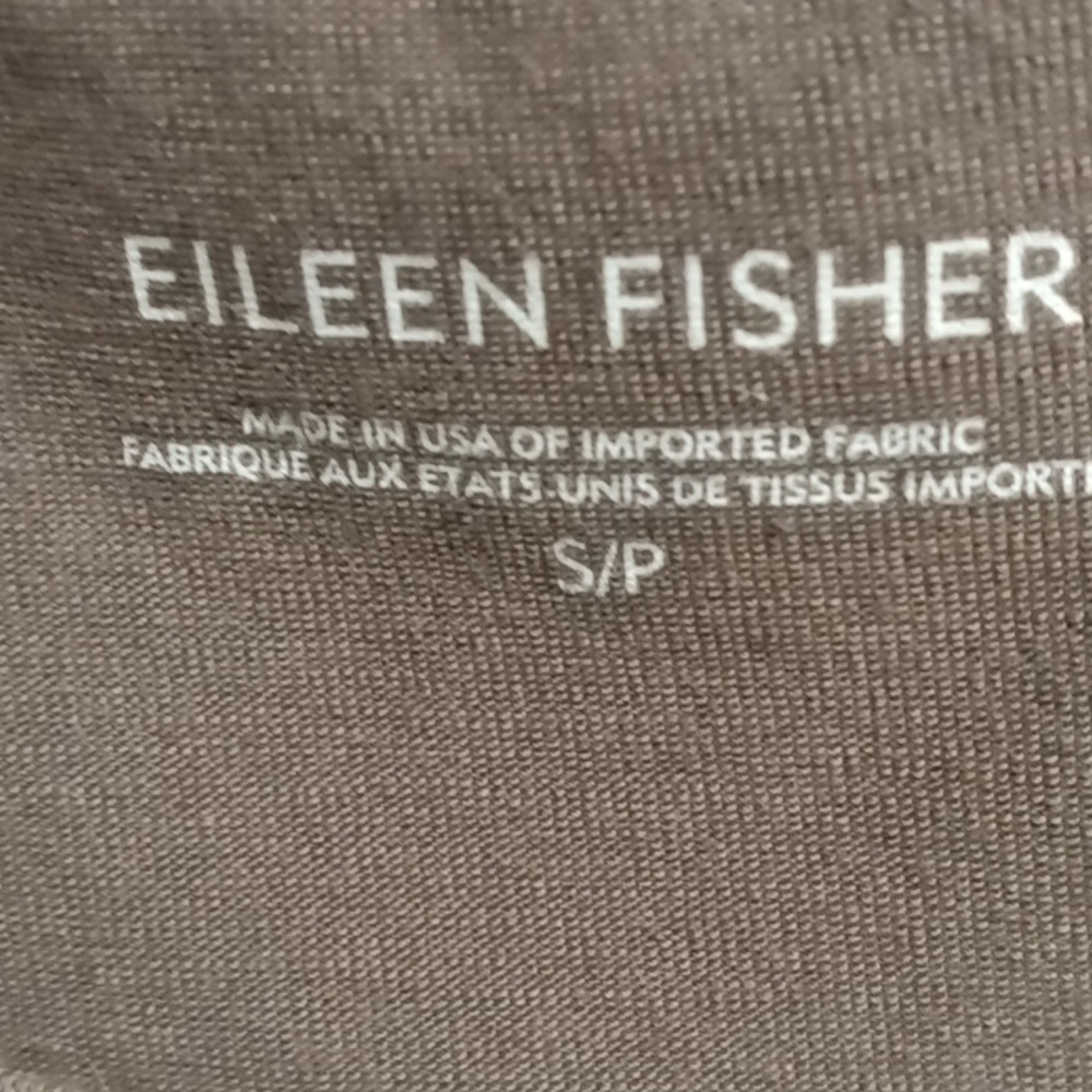 FINAL PRICE EILEEN FISHER brown boat neck short sleeve dress Size S/P